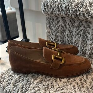 Boden Iris Snaffle Loafers, Ginger Snap Suede, women’s size 38 (us size 7).